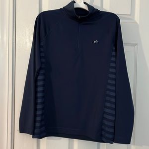 GUC Boys L Southern Tide Navy Skipjack Performance Quarter Zip